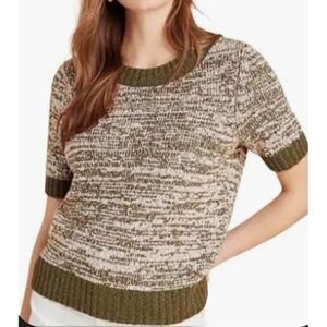 Anthropologie Womens Jasper Button‎ Back Knit Wool Alpaca Blend Sweater Olive XS